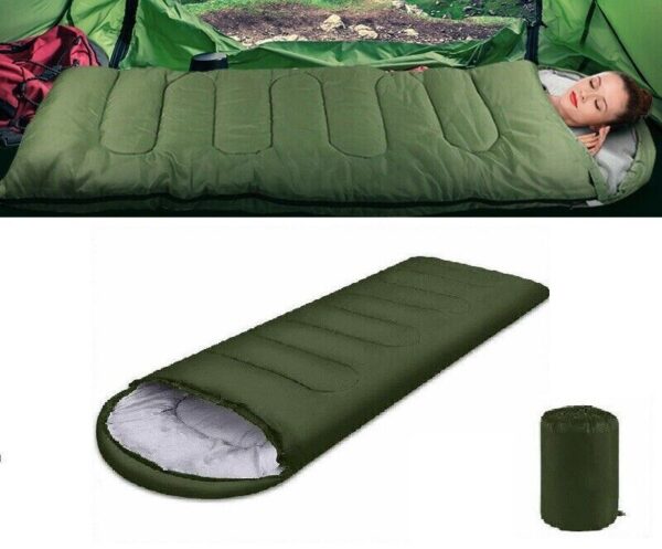 4 Season Sleeping Bag Waterproof Outdoor Camping Hiking Envelope Single Zip Bag - Image 7