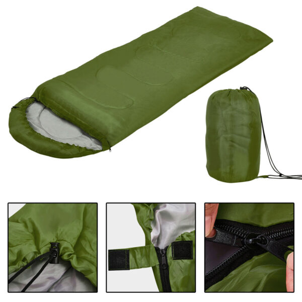 4 Season Sleeping Bag Waterproof Outdoor Camping Hiking Envelope Single Zip Bag - Image 8